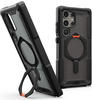 UAG 214447114097, UAG Plasma Case für das Samsung Galaxy S24 Ultra - Black / Orange
