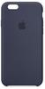 Apple MKY22ZM/A, Apple Blaues Silikon-Case Dunkeblau für das iPhone 6/6s Blau