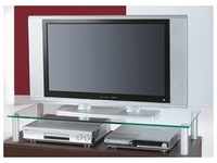 VCM VCM_16630, Glas TV-Aufsatz VCM Felino-Mini Silber/Klarglas, TV-Möbel