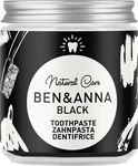 BEN&ANNA Natural Toothpaste Black Zahnpasta in Glasdose mit Aktivkohle 100 ml,