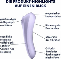 Satisfyer Dual PLEASURE Vibrator mit Klitoris-Stimulator 17.7 cm