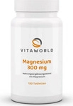Vita World Magnesium 300 Tabletten f&uuml;r die effektive Magnesiumerg&auml;nzung 152 g,