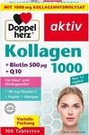 Doppelherz Aktiv Kollagen 1000 Tabletten f&uuml;r sch&ouml;ne Haare, Haut und N&auml;gel 136 g,