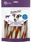 Dokas Dog Kau Twister Rinderhaut, Entenherz & Entenbrust 200 g (Menge: 9 je