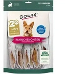 Dokas Dog Kaninchenohren mit Fell getrocknet 180 g (Menge: 7 je Bestelleinheit)