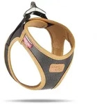 Curli Apple Leather Clasp Vest Geschirr schwarz 2XS