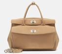 Ger&auml;umige Schultertasche aus weichem Veloursleder