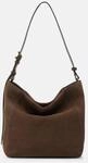 Ger&auml;umige Hobo-Bag aus Veloursleder