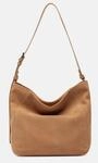 Ger&auml;umige Hobo-Bag aus Veloursleder