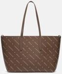 Shopper aus Leder mit Monogramm