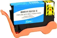 Ampertec Kompatible Tinte ersetzt Dell 592-11813 55K2V cyan 1011507