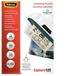 Fellowes Laminierfolie Capture - A4, gl&auml;nzend, 125 mym, 100 St&uuml;ck
