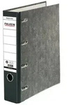 Falken Doppelordner - 2x A5 quer, 70 mm, Wolkenmarmor, schwarz