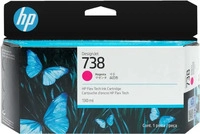HP 498N6A, HP 738 Tintenpatrone magenta (original)