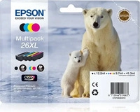 Epson C13T26364010, Epson 26XL (C13T26364010) Tintenpatrone Multipack (ca. 2600