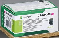 Lexmark C242XM0, Lexmark C242XM0 Toner magenta (ca. 3500 Seiten) (original)