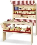 Pinolino 221007, Pinolino Marktstand Lucy, Rot-Wei&szlig;