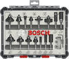 Bosch Professional 15 tlg Mixed Fräser Set 1⁄4” Schaft (2607017473)