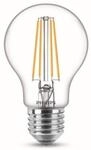 Philips LED classic Lampe, 7W=60W, E27, Warmwei&szlig;, klar, 2700 K, 806lm, 2er Set