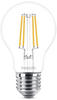 Philips LED classic Lampe, 4,3W=40W, E27, Warmweiß, klar, 2700 K, 470lm, 2er Set