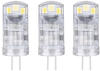 Paulmann Standard 12V LED Stiftsockel, G4, 3er-Pack, 200lm, 1,8W, 2700K, Klar