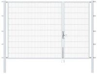 Alberts Stabgitter-Doppeltor,feuerverzinkt,40x40 | 1000+2000x2000 | Pfosten...