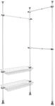 WENKO Teleskop-System Herkules Duo, verstellbares Ordnungssystem, Garderoben-System,