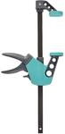 wolfcraft Einhandzwinge EASY, ideale Zwinge zum Spannen in Spannweite 300 mm & 500 mm