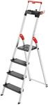 Hailo L100 Alu-Sicherheits-Stehleiter TopLine mit Plattformverriegelung, 4