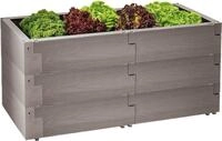 Juwel Hochbeet Timber 3er-Set, 130 x 60 x 60 cm, Holzoptik, witterungsbest&auml;ndig,