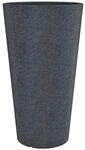 Scheurich Blumentopf Coneo High, Aussen & Innen, runder Blumenk&uuml;bel, Schwarz Granit,
