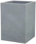 Scheurich Blumentopf Hochgef&auml;ss C-Cube High f&uuml;r Aussen, Blumens&auml;ule, Stony Grey,