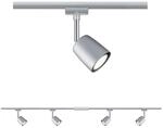 Paulmann URail Set Cover, 4&nbsp;x max 10W, GU10, 2m Schiene, 4 Spots, 230V