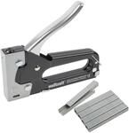 wolfcraft Handtacker Set tacocraft 6, mit 1000 Breitr&uuml;ckenklammern f&uuml;r Arbeiten im