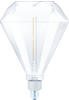 Philips LED Lampe XL-Diamond, 4W=35W, E27, Warmweiß, klar, dimmbar, 3000 K, 400lm