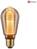 Paulmann LED Vintage-Kolben ST64 Inner Glow, E27, Gold, Ringmuster, dimmbar, 120 lm,