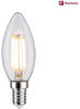 Paulmann LED Filament Kerze, Ø 35 mm, 6,5W = 60W, E14, 806 lm, klar, Warmweiß (2700