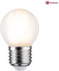 Paulmann LED Tropfen, Ø 45 mm, 5W = 40W, E27, 470 lm, matt, dimmbar, Warmweiß (2700