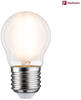 Paulmann LED Tropfen, Ø 45 mm, 6,5W = 60W, E27, 800 lm, matt, dimmbar, Warmweiß