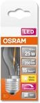 Osram LED Retrofit CLASSIC P DIM, 2,8 W = 25 W, 250 lm, E27, 320 &deg;, 2700 K