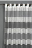 Gardinia Schlaufenschal mit Webstreifen, silbergrau, 140 x 245 cm