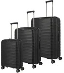 Travelite MOOBY Kofferset mit 4 Rollen Gr. L/M/S - Schwarz Koffer24