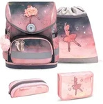 Belmil Belmil Compact ergonomisches Schulranzen-Set 4-teilig "Ballerina Black...