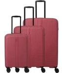 Travelite AIR STRIPE Kofferset L/M erweiterbar + S (Slim) - Red Koffer24