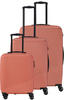 Travelite BALI Kofferset mit 4 Rollen Größe L/M/S - Koralle Koffer24