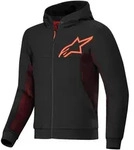Alpinestars Chrome Air Sport Hoodie schwarz rot fluo Gr. L