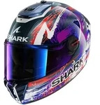 Shark Spartan RS Carbon Zarco Signature blau rot wei&szlig; lila Gr. L 59/60 + gratis