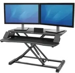 Fellowes Corsivo Sitz-Steh-Workstation Schwarz