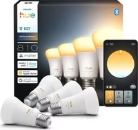 Philips Hue 929003854808, Philips Hue A60 White Ambiance E27 810 lm 4er-Pack
