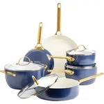GreenPan Padova Topf- und Pfannenset 10-teilig Oxford Blue